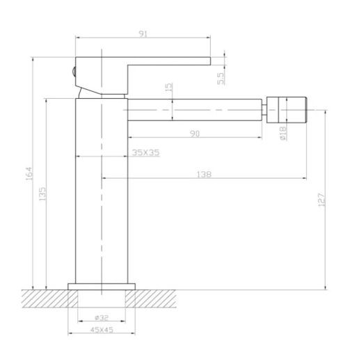 Ventura minimal bide csaptelep