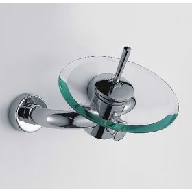 Kerek üvegtányéros kádtöltő csaptelep