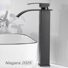 Niagara 2025 fekete mosdó csaptelep - magasított
