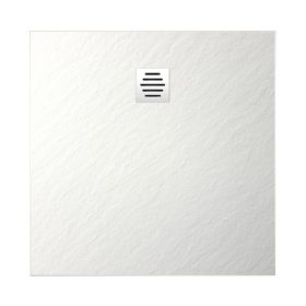   Diplon BST8302-80 Kő textúrájú zuhanytálca, fehér 80x80cm