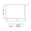 Diplon BP5717-90 Walk-in zuhanyfal 90cm
