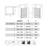 Diplon BP6612-120 Walk-in zuhanyfal 120cm