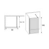 Diplon BP6613-90 Walk-in zuhanyfal 90 cm