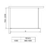 Diplon BP5717-100 Walk-in zuhanyfal 100cm