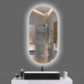   Diplon J1576 Ovális párátlanítós LED-es tükör 55x110cm