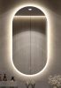 Diplon J1576 Ovális párátlanítós LED-es tükör 55x110cm