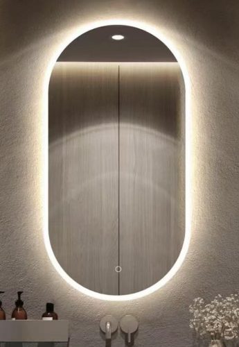 Diplon J1576 Ovális párátlanítós LED-es tükör 55x110cm