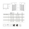 Diplon BP6611-80 Walk-in zuhanyfal 80cm