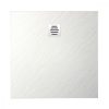 Diplon BST8302-90 Kő textúrájú zuhanytálca, fehér 90x90cm