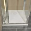 Diplon BST8302-90 Kő textúrájú zuhanytálca, fehér 90x90cm