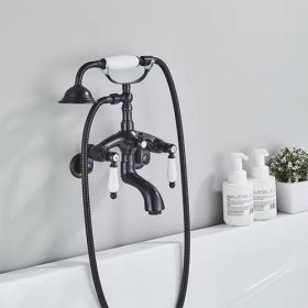 Toscana Black "B" fali kádtőlő csaptelep