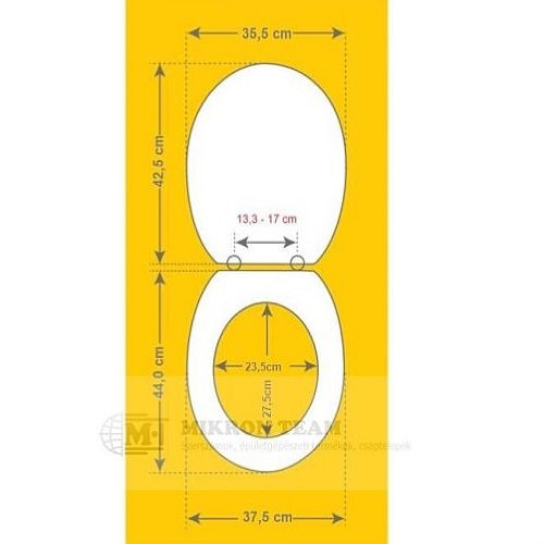 WC ülőke MDF csillag