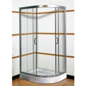   Grácia 80x100-as Balos aszimmetrikus zuhanykabin +ajándék zuhanytálca