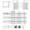BP6612-100 Walk-in zuhanyfal 100cm 